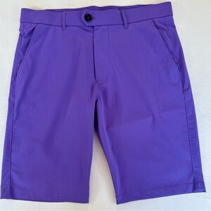 Greyson Men's Flat Front Shorts in Rich Purple